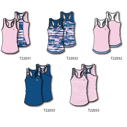 printed patchwork women moisture wicking tennis tank tops