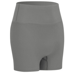 stair stretchy fabric yoga gym shorts without front seam