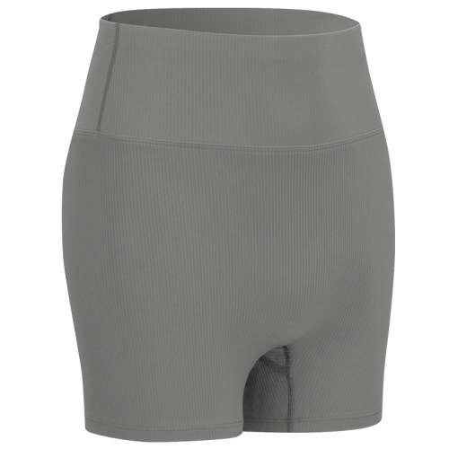 stair stretchy fabric yoga gym shorts without front seam