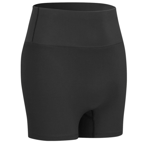 stair stretchy fabric yoga gym shorts without front seam