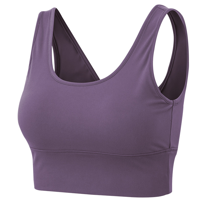 detachable cup padding women yoga bra top V hollow out sexy gym bra