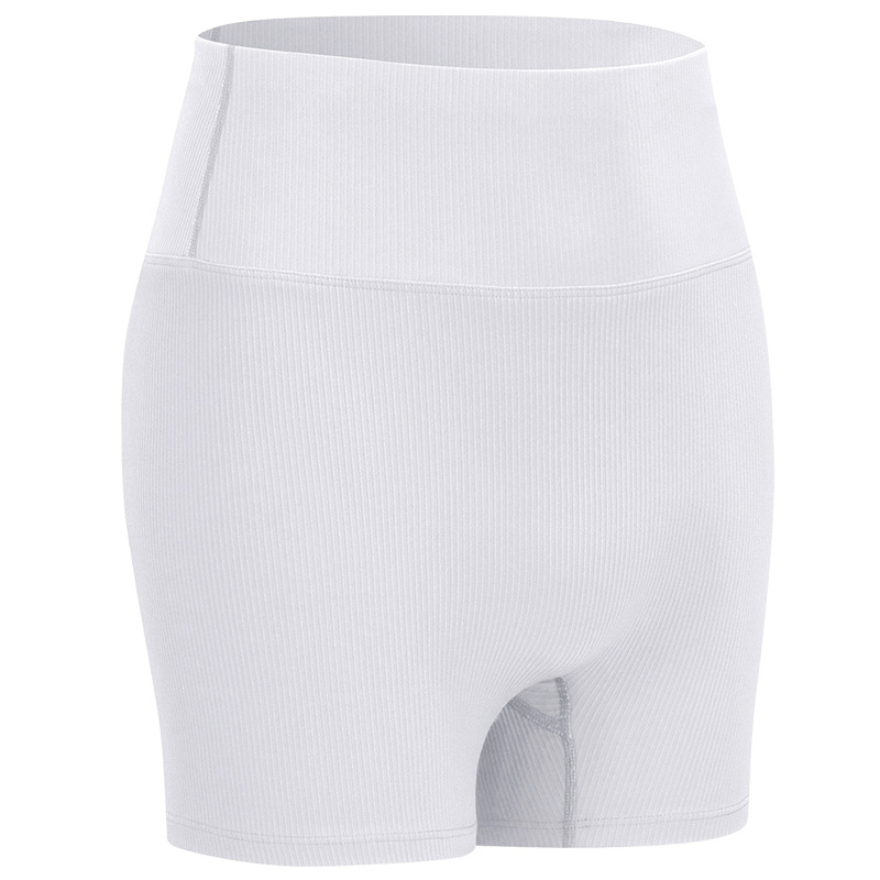 stair stretchy fabric yoga gym shorts without front seam