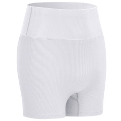 stair stretchy fabric yoga gym shorts without front seam