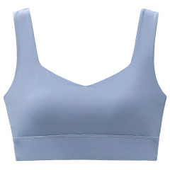 women yoga bra top V collar U hollow out sexy back gym bra with detachable cup padding