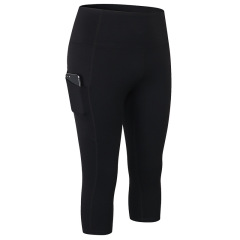 pure high waist yoga cript pants with phone pocket gym legging tight