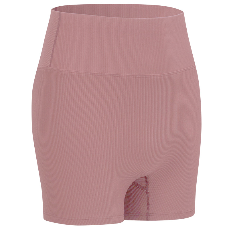stair stretchy fabric yoga gym shorts without front seam