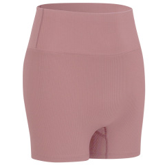 stair stretchy fabric yoga gym shorts without front seam