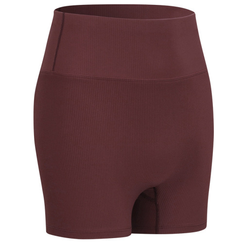 stair stretchy fabric yoga gym shorts without front seam