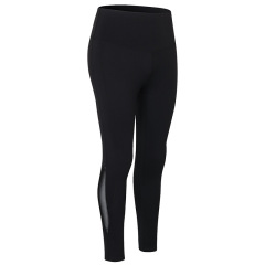 buttery soft nylon peached high waist yoga gym leggings with mesh patchwork women sport tight yoga pants