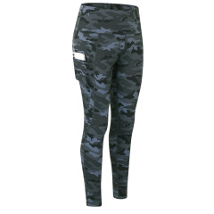 comouflage full printed yoga gym leggings with phone pocket women sport tight yoga pants