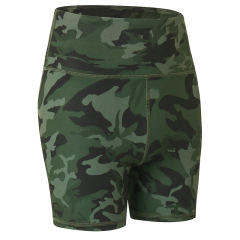 hot yoga gym short full printed pure color oem