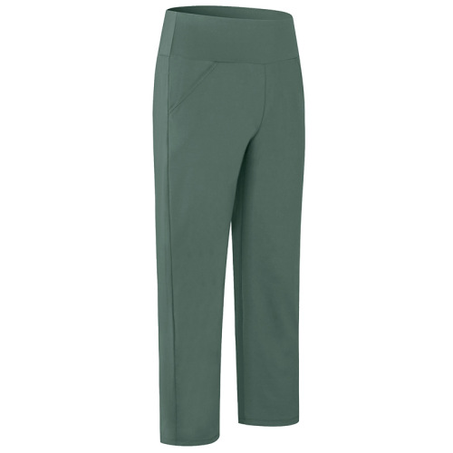 loose fit straight leg knitted high waist sport running pants