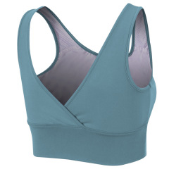 detachable cup padding women yoga bra top V hollow out sexy gym bra