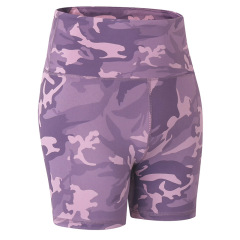 hot yoga gym short full printed pure color oem