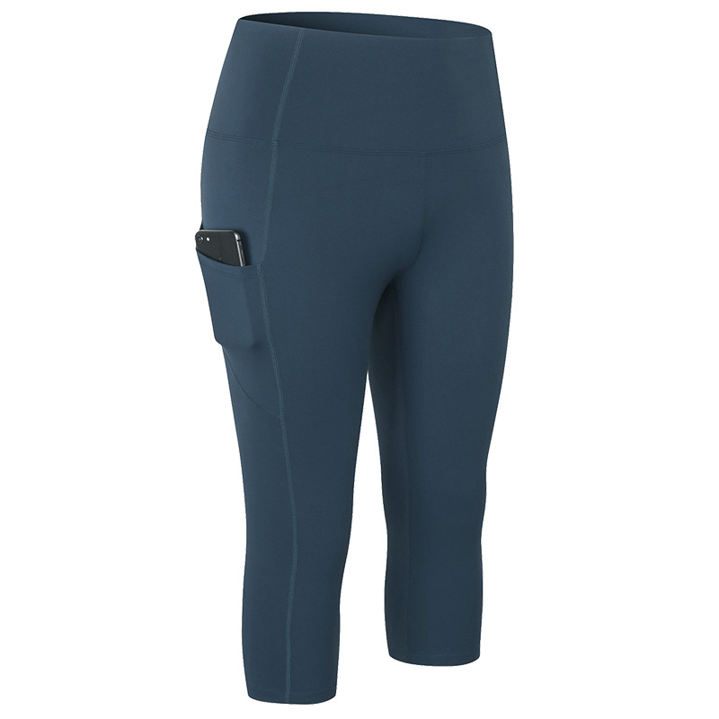 pure high waist yoga cript pants with phone pocket gym legging tight