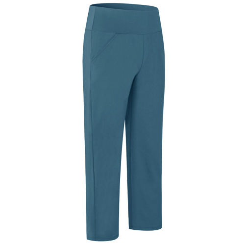 loose fit straight leg knitted high waist sport running pants