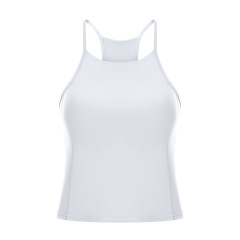 cropped women tank tops spaghetti strap yoga active sport vest
