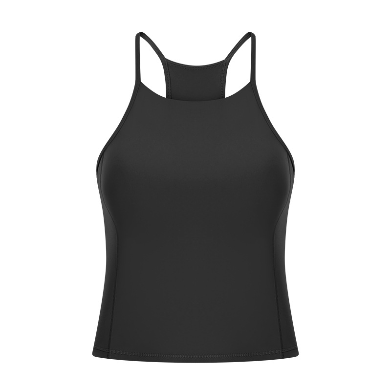cropped women tank tops spaghetti strap yoga active sport vest