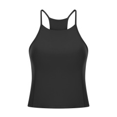 cropped women tank tops spaghetti strap yoga active sport vest