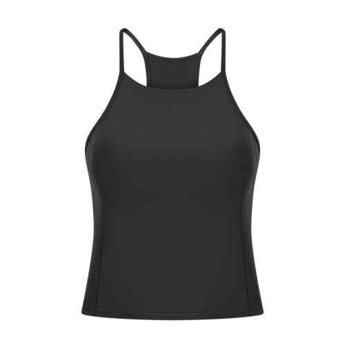 cropped women tank tops spaghetti strap yoga active sport vest