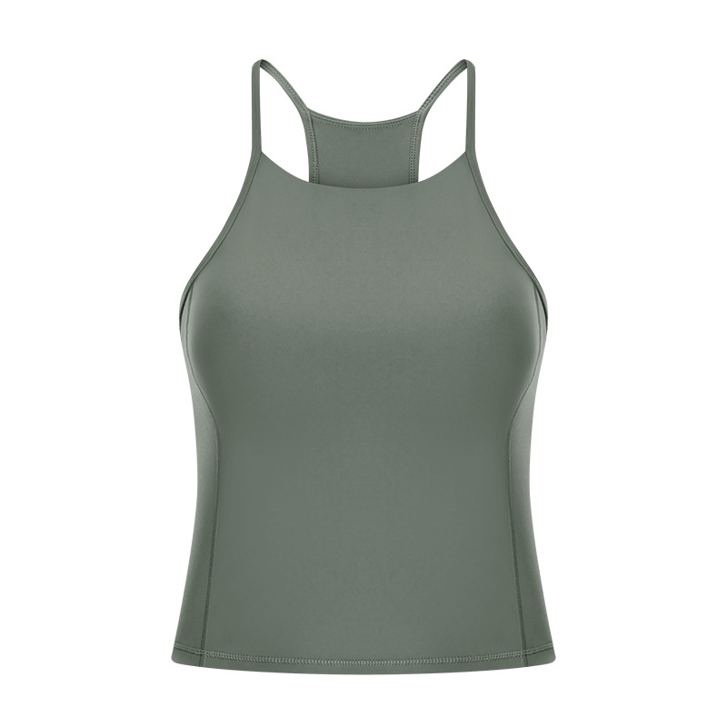 cropped women tank tops spaghetti strap yoga active sport vest