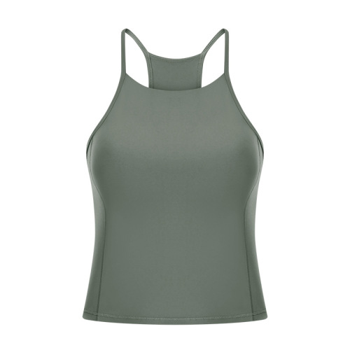 cropped women tank tops spaghetti strap yoga active sport vest