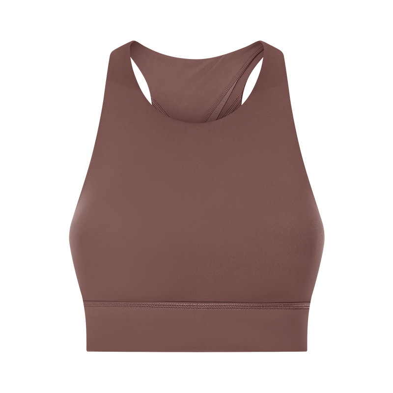 mesh cross back widen strap women high sport gym bra tops with detachable cup padding