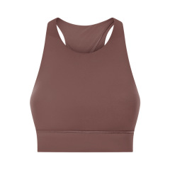 mesh cross back widen strap women high sport gym bra tops with detachable cup padding