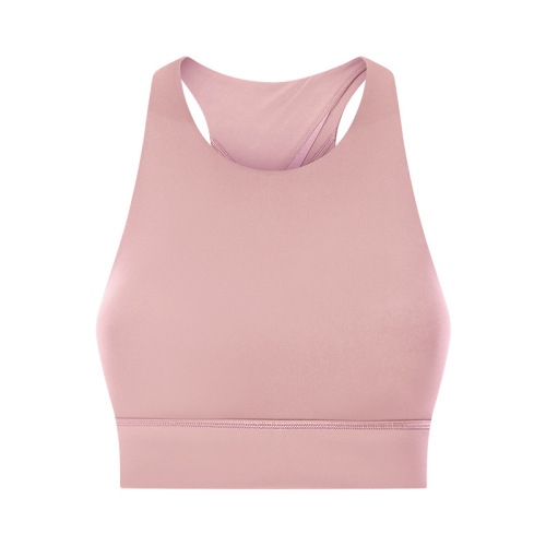 mesh cross back widen strap women high sport gym bra tops with detachable cup padding