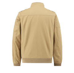 full cotton garment washing cargo jacket full zipper up tactical jacket