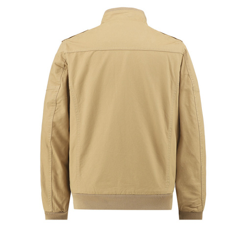 full cotton garment washing cargo jacket full zipper up tactical jacket