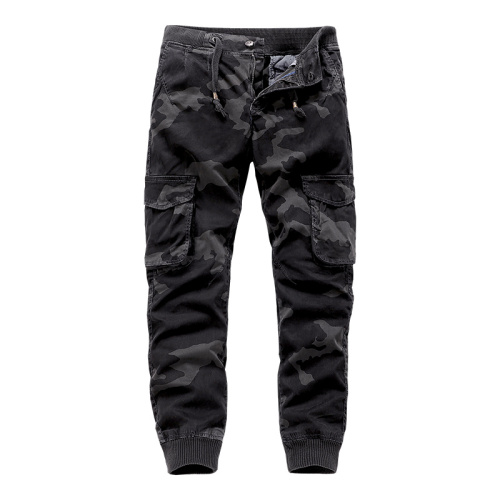 garment washing rib waist camouflage cargo pants leisure hiking pants