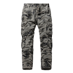 garment washing camouflage cargo pants multi pockets leisure hiking pants