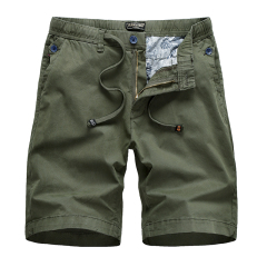 tailored shorts mens adjuatable waist cotton leisure shorts outdoor cargo half pants