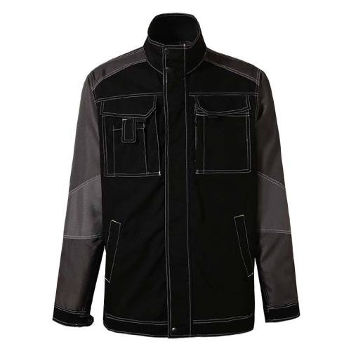 stitching decoration big chest pocket cargo jacket full zipper working uniform