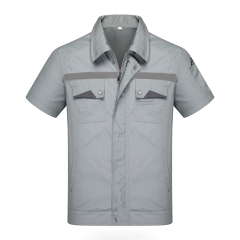 summer short sleeve workwear factory workshop uniform