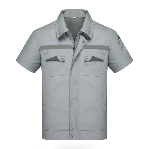 summer short sleeve workwear factory workshop uniform