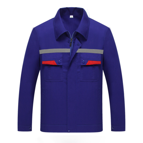 reflective tape protective long sleeve turnover workwear factory workshop uniform