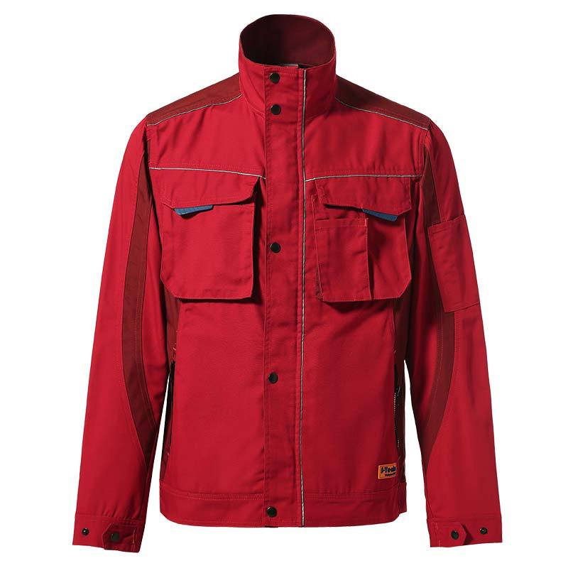 patchwork big chest pocket working jacket full zipper outer cargo uniform