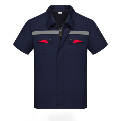 summer short sleeve workwear factory workshop uniform