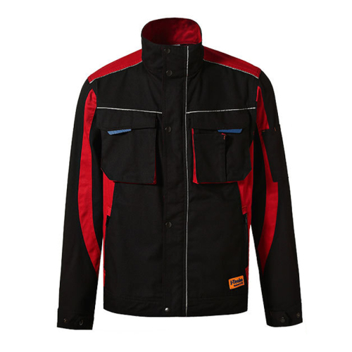 patchwork big chest pocket working jacket full zipper outer cargo uniform
