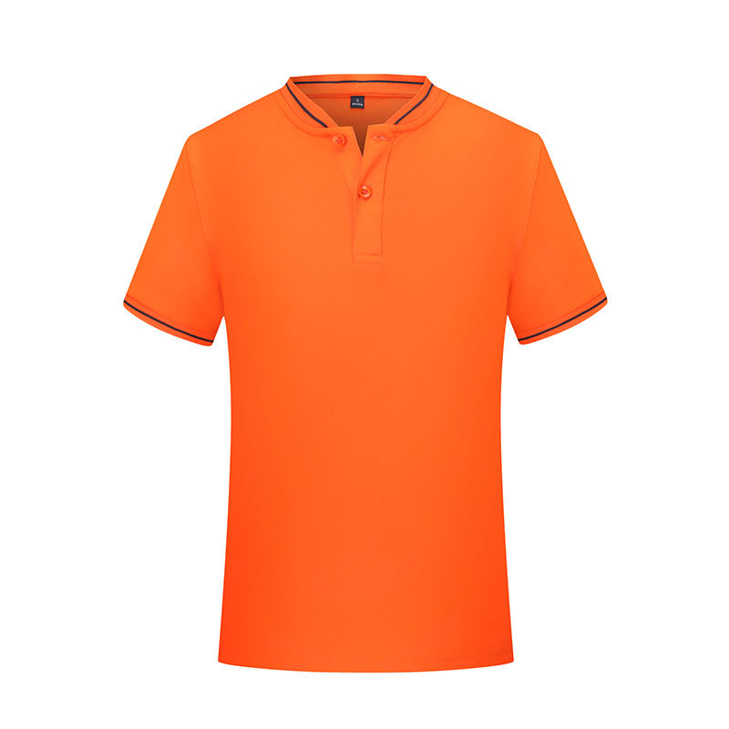 1/4 button opening unisex polo shirt team working uniform