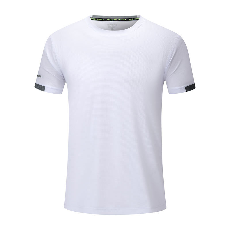 round collar solid color quick dry unisex sport tshirt team wear