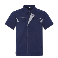 summer short sleeve electronic factory workwear safety working uniform