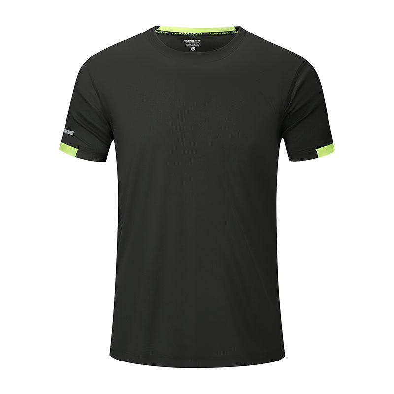 round collar solid color quick dry unisex sport tshirt team wear