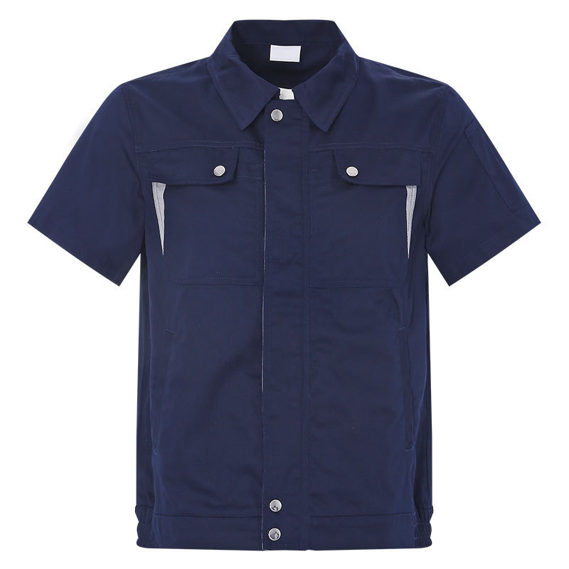 summer short sleeve electronic factory workwear safety working uniform