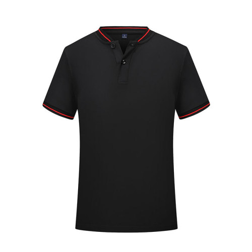 1/4 button opening unisex polo shirt team working uniform