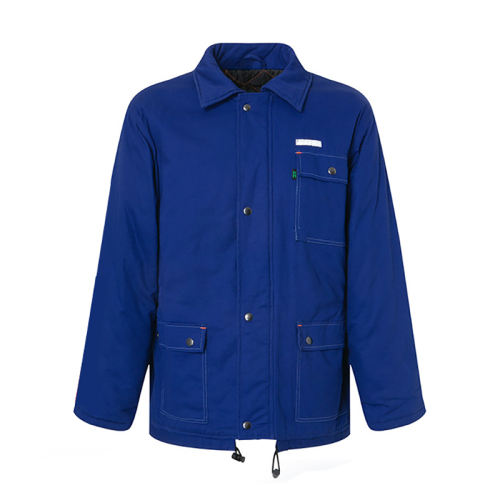 custom workwear uniform big Pockets cargo work Jacket lined with quilted cotton padding