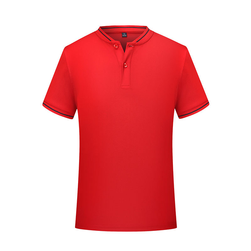 1/4 button opening unisex polo shirt team working uniform