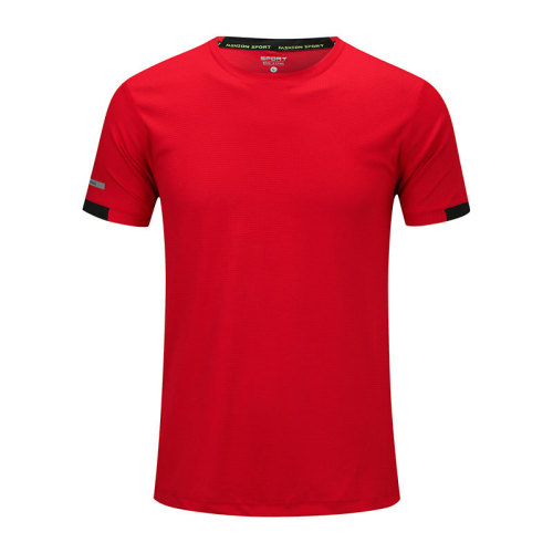 round collar solid color quick dry unisex sport tshirt team wear